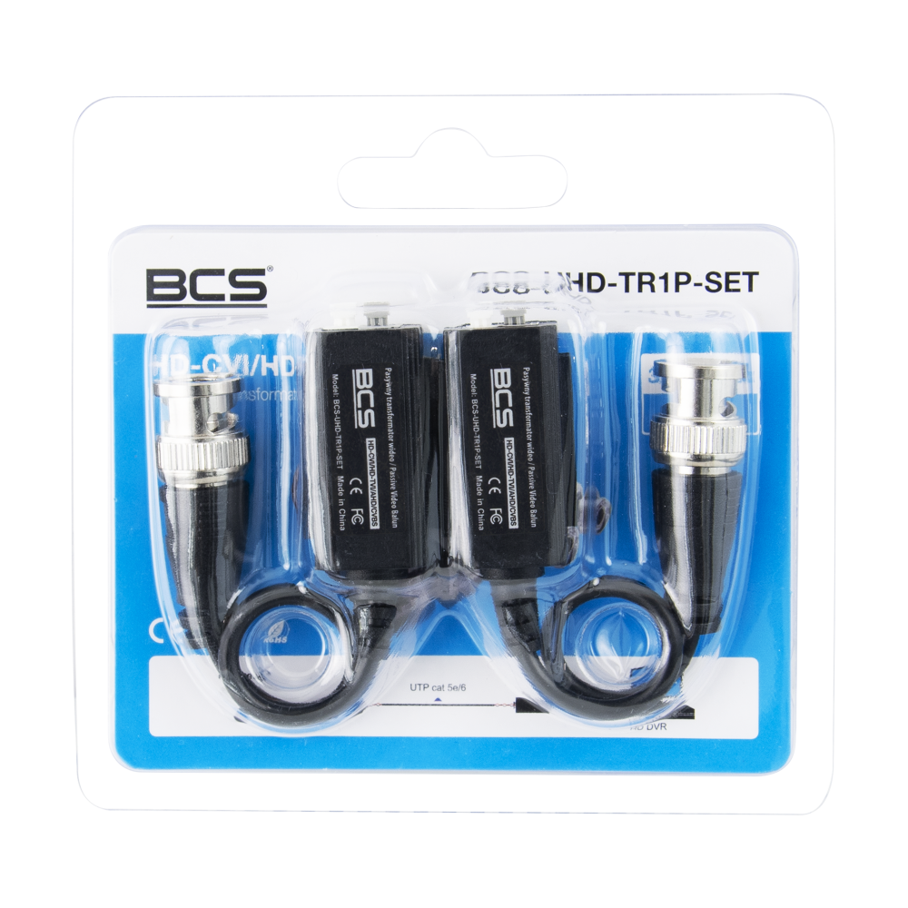 Zestaw konwerterów do przesyłania sygnału wideo po skrętce BCS-UHD-TR1P (SET) BCS UNIVERSAL - obrazek 3
