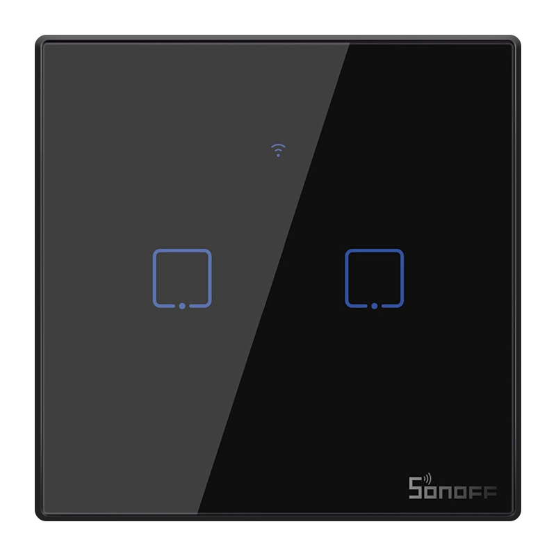 Dotykowy włącznik światła WiFi + RF 433 Sonoff T3 EU TX (2-kanałowy) - obrazek 2
