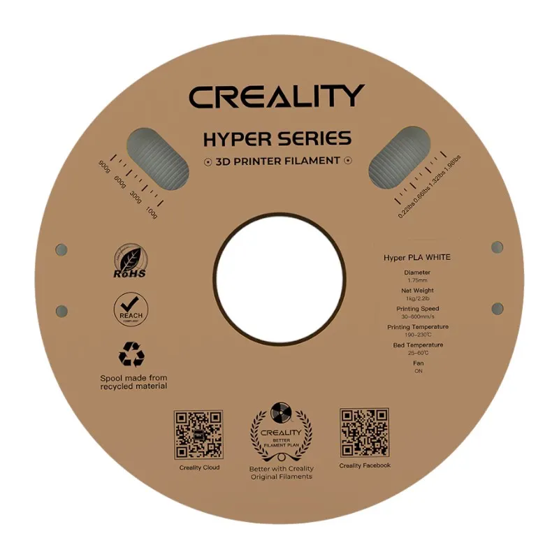 Filament CREALITY Hyper PLA (biały) - obrazek 4