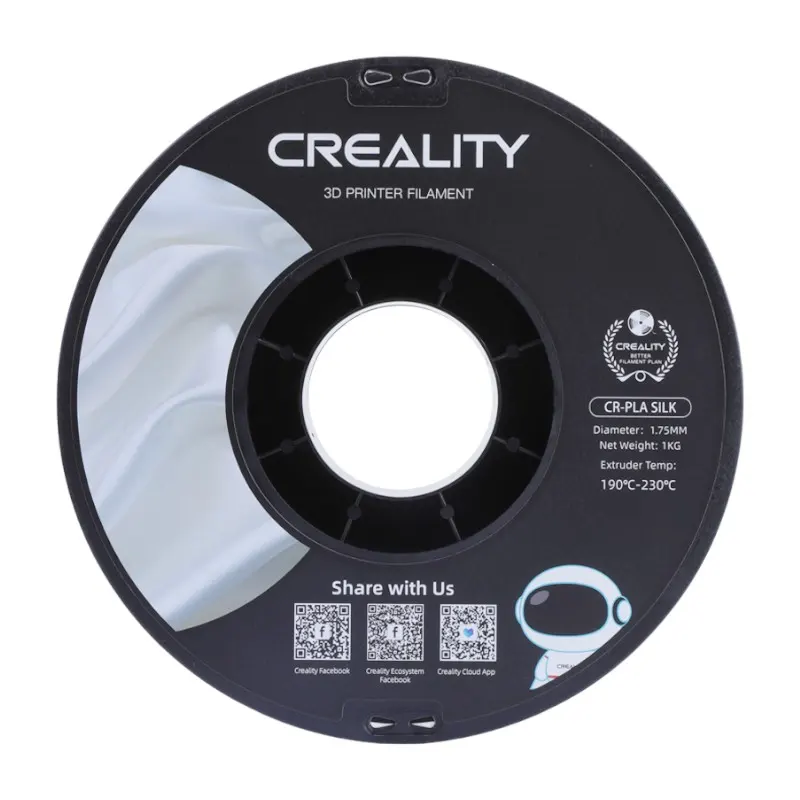 Filament CREALITY CR-Silk PLA PLA 1.75mm (biały) - obrazek 4