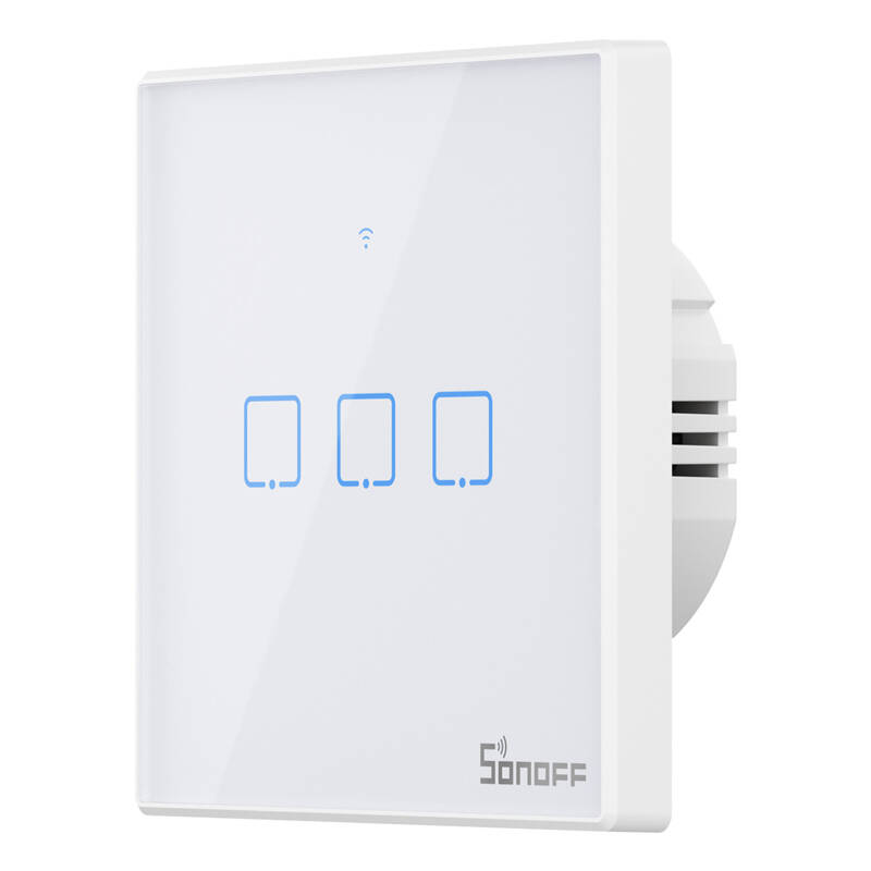 Włącznik dotykowy SONOFF TX T2 Wi-Fi+RF 433 3-kanałowy - obrazek 3