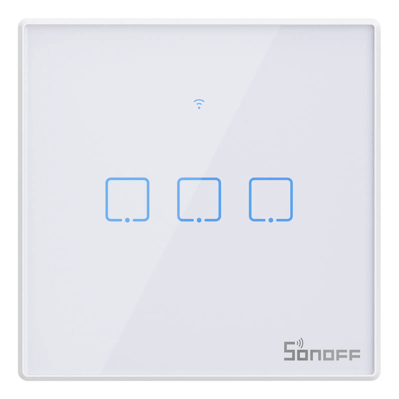 Włącznik dotykowy SONOFF TX T2 Wi-Fi+RF 433 3-kanałowy - obrazek 4
