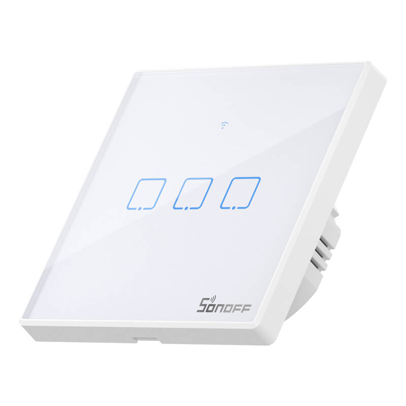 Włącznik dotykowy SONOFF TX T2 Wi-Fi+RF 433 3-kanałowy - obrazek 2