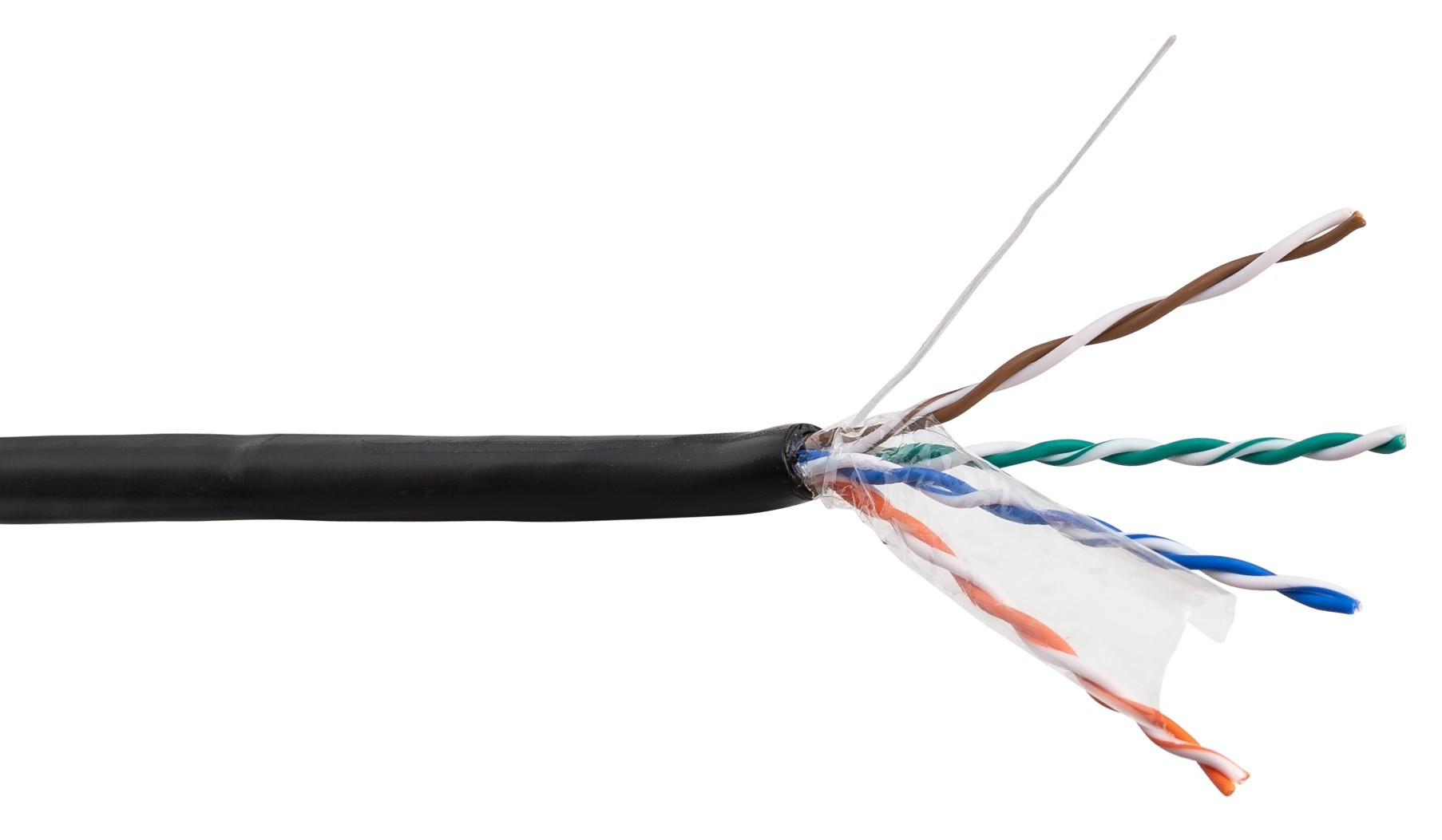 Kabel BCS-U/UTP-CAT5E-PE: Wytrzymały Kabel Ethernet do Zewnętrznych Instalacji - obrazek 2