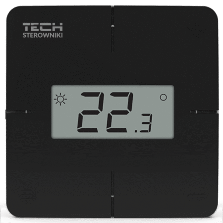 Bezprzewodowy Regulator Pokojowy R-8X Czarny WG.11.0750 - Nowoczesna Kontrola Temperatury