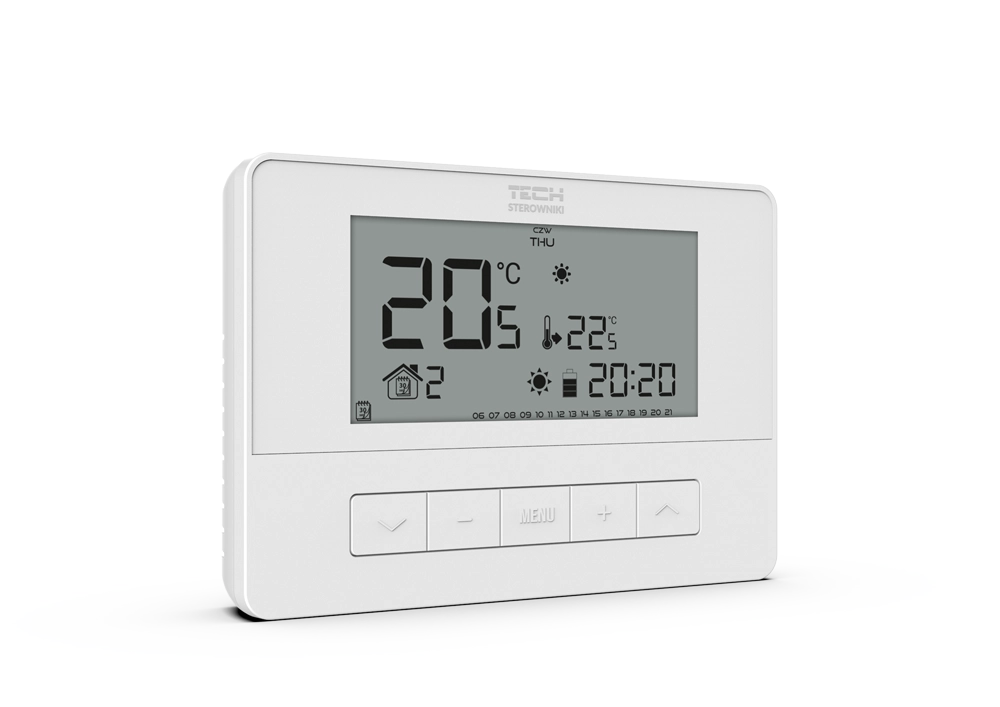Przewodowy Regulator Pokojowy T-4.1 Biały WG.11.0630 - Precyzyjna Kontrola Temperatury - obrazek 2