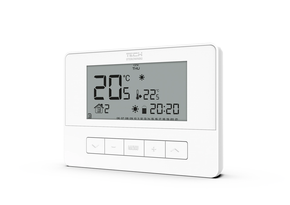 Przewodowy Regulator Pokojowy T-4.1 Biały WG.11.0630 - Precyzyjna Kontrola Temperatury - obrazek 3