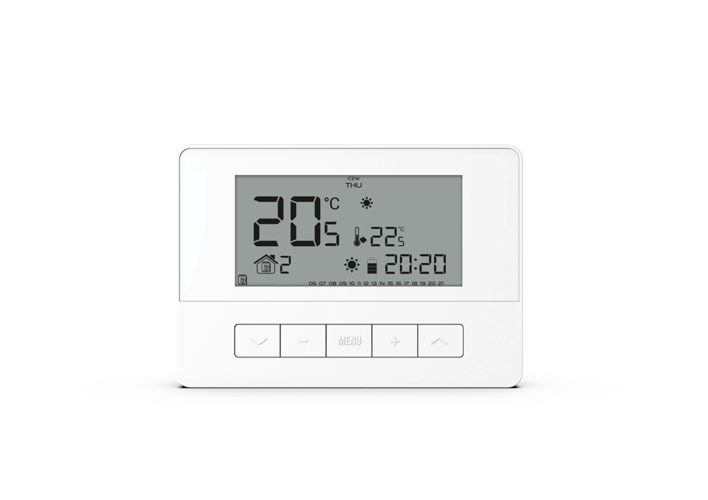 Przewodowy Regulator Pokojowy T-4.1 Biały WG.11.0630 - Precyzyjna Kontrola Temperatury