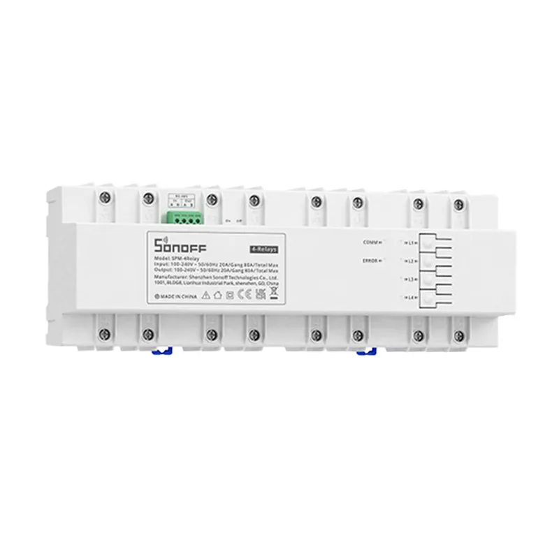 Moduł przekaźnikowy SONOFF SPM-4Relay Wi-Fi 4x20A - obrazek 3