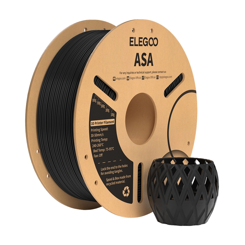 Filament ELEGOO ASA (czarny) - obrazek 2