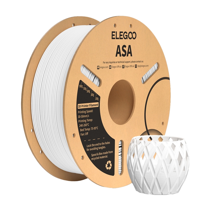 Filament ELEGOO ASA (biały) - obrazek 2