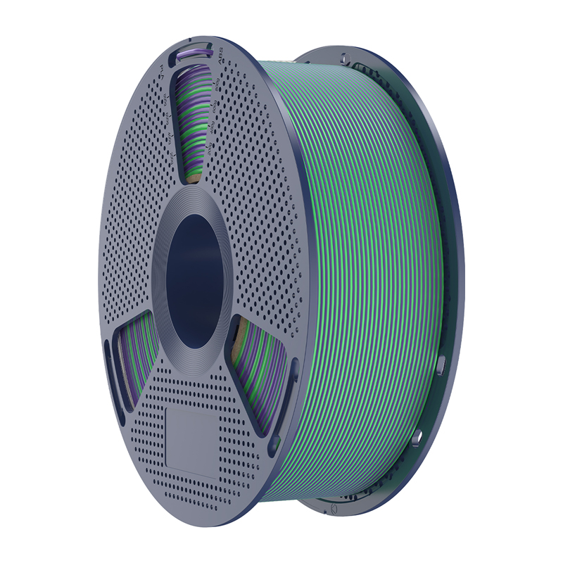 Filament SUNLU PLA+ Silk Dual Color 1.75mm 1kg (zielono-fioletowy) - obrazek 4
