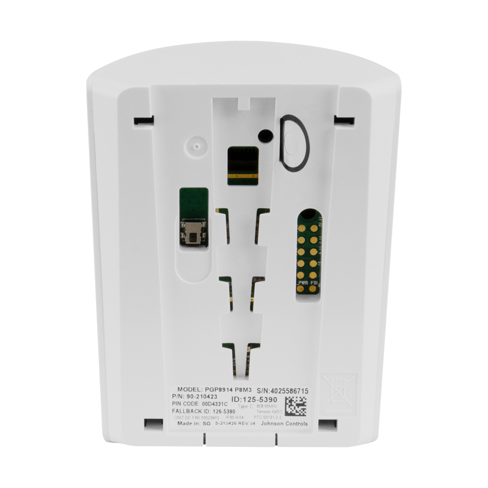 PGP8914 – Bezprzewodowa czujka PIR PowerG DSC, odporna na zwierzęta do 38 kg, zasięg detekcji 12 m - obrazek 2